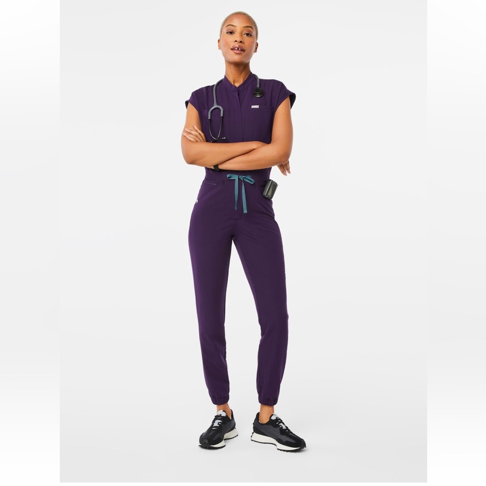 Figs purple jam Rafaela jumpsuit